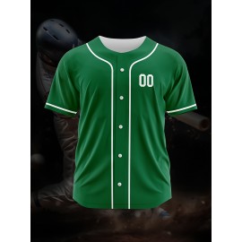 [Polyester Jersey] 100% Polyester Customizable Youngsters Baseball Jersey | Breathable & Washable, All-Over Print, Loose Fit, Sports & Casual Style for Boys & Girls - Perfect for Parties, Beach, Festive Occasions, Party Attire|Sporty Outfit