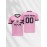 1pc Customizable Soccer Jersey for Kids - Personalized Name & Number, V-Neck, Knit Polyester, All-Season Sports & Casual Wear, Preppy Street Style, Medium Stretch, for Boys & Girls, Beach & Party Top
