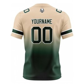 Customizable Women'S Football Jersey - Personalized Name, Number & Logo, Comfort Fit for Sports, Training & Casual Wear, Summer V-Neck T-Shirt with Bold Yellow & Red Design, Football Jersey, Nonelastic Fabric