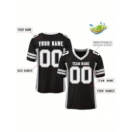 Custom Mesh Football Jersey - Personalized Practice Jerseys for Women, Stitched and Printed Name& Number, Lightweight& Breathable for Training and Games
