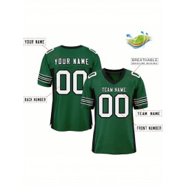 Custom Mesh Football Jersey - Personalized Practice Jerseys for Women, Stitched and Printed Name& Number, Lightweight& Breathable for Training and Games