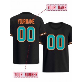 Customized Women's plus-size football jerseys, personalized team and plus-size sportswear, daily short-sleeved T-shirts, customized football jerseys, breathable sportswear