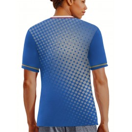 Women's Plus Size Italian Soccer Jersey - V-Neck, Short Sleeve, Breathable & Lightweight Polyester Sports Shirt with ITALY Flag Print, Moisture-Wicking Activewear for Fans & Players, Fan Apparel | Sporty Vneck | Knit Construction