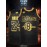 Sports Stitched #24 Black Snakeskin Basketball Jersey, Breathable, Sleeveless, Embroidered Uniform Shirt For Men, Perfect For Sports & Outdoor Activities