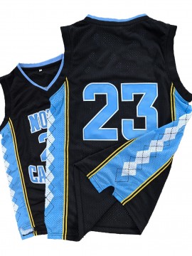 #23 Black Basketball Jersey, Polyester, Available In Sizes S To 3XL.