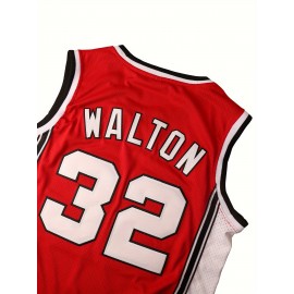 Men's #32 Red Basketball Jeresys Stitched Name And Number S-3XL