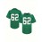 1pc Men'S Green American Football Jersey - Polyester Sports Sweatshirt with Embroidered Letter and Number, V-Neck, Loose Fit, Slight Stretch Knit Fabric for Team Sports, Parties, and Casual Wear