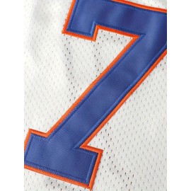 Men's Color-Blocked Fashion Rugby Jersey #7 Embroidered Short Sleeve V-Neck Loose Track Shirt, Men's Summer Breathable Rugby Shirt, Party Wear