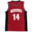 Men's #14 Red Basketball Jersey - Bolton Wildcats Embroidered, Breathable Polyester Sleeveless Sports Uniform for All Seasons, Perfect for Team Sports & Outdoor Activities, Team Apparel | Versatile Uniform | Allseason Apparel