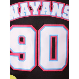 Men's Retro 90's Embroidered Basketball Jersey - Breathable Polyester, Round Neck Tank Top for Sports & Casual Wear, Sizes S-3XL, Vibrant Colors, Perfect for Christmas, Beach Parties & Outdoor Activities