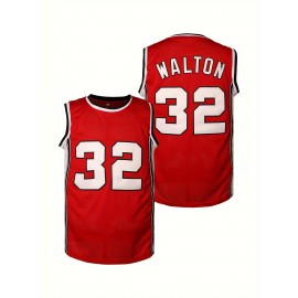 Men's #32 Red Basketball Jeresys Stitched Name And Number S-3XL